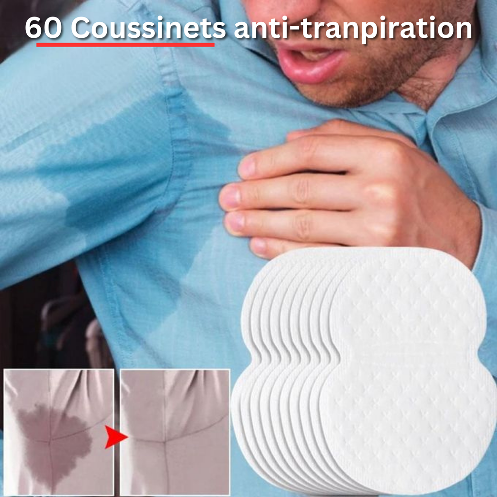 60 Patchs Anti-Transpiration | Pour homme et femme | 30 Jours au frais